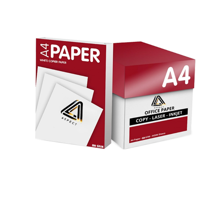 Picture of A4 White Paper Sheets 5 Reams – 2500 Sheets - Bright White Paper - Office Printer, Copier Paper 