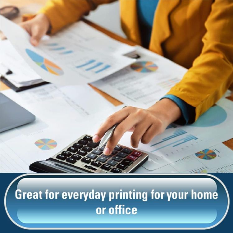 Picture of A4 White Paper Sheets 5 Reams – 2500 Sheets - Bright White Paper - Office Printer, Copier Paper 