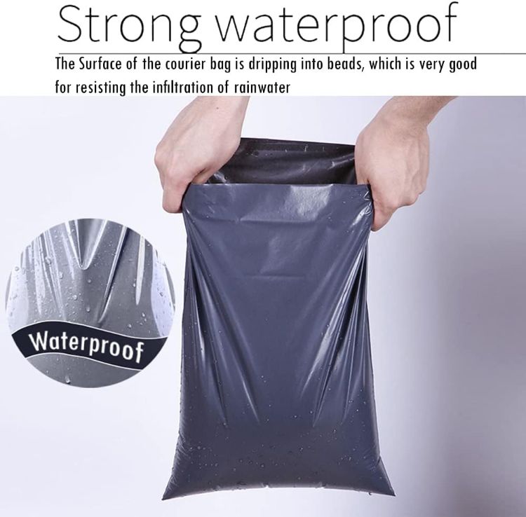 Picture of 125 Mixed Grey Plastic Mailing Mail Post Postage Bags Assorted Sizes Packaging Poly Postal mailers 