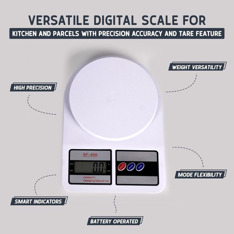 Picture of 10kg Digital Electronic Kitchen Scales Post Office Parcel Weighing Mailing Weight