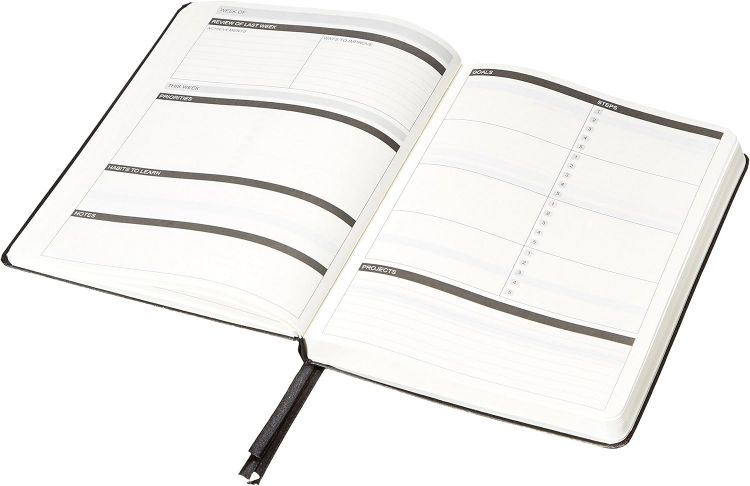 Picture of 6-Month Daily Planner & Wellness Journal – Undated Hardcover Organizer for Productivity, Goals & Mindfulness