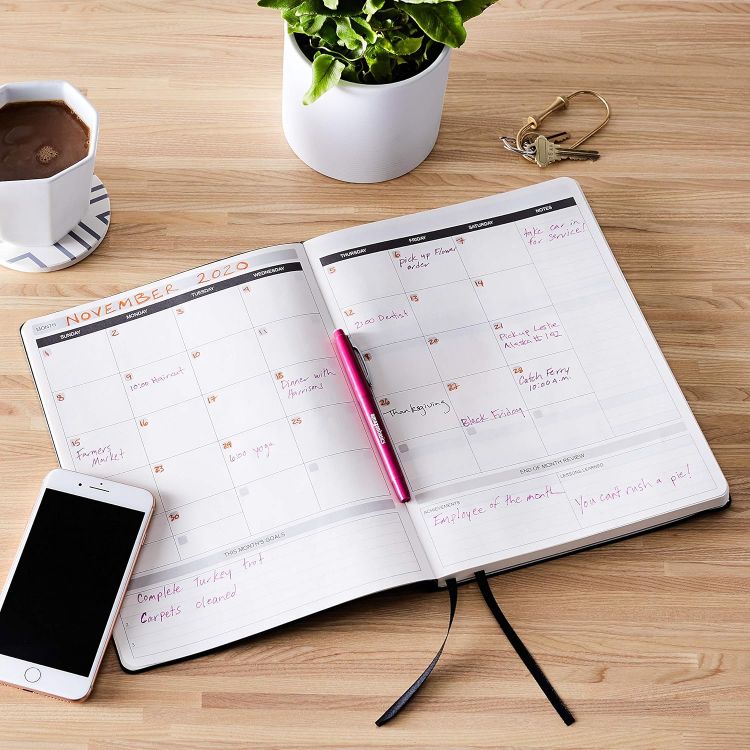 Picture of 6-Month Daily Planner & Wellness Journal – Undated Hardcover Organizer for Productivity, Goals & Mindfulness
