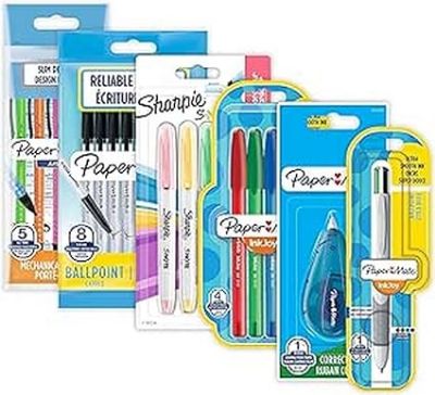 Picture of 26-Piece Stationery Set – Ballpoint Pens, Highlighters, Mechanical Pencils & Correction Tape – Perfect for School & Office Supplies
