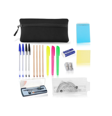 Picture of 17 Pcs Stationary Sets, Maths Sets For Secondary School, Secondary School Stationery Set, Back To School Stationery Ruler Set 