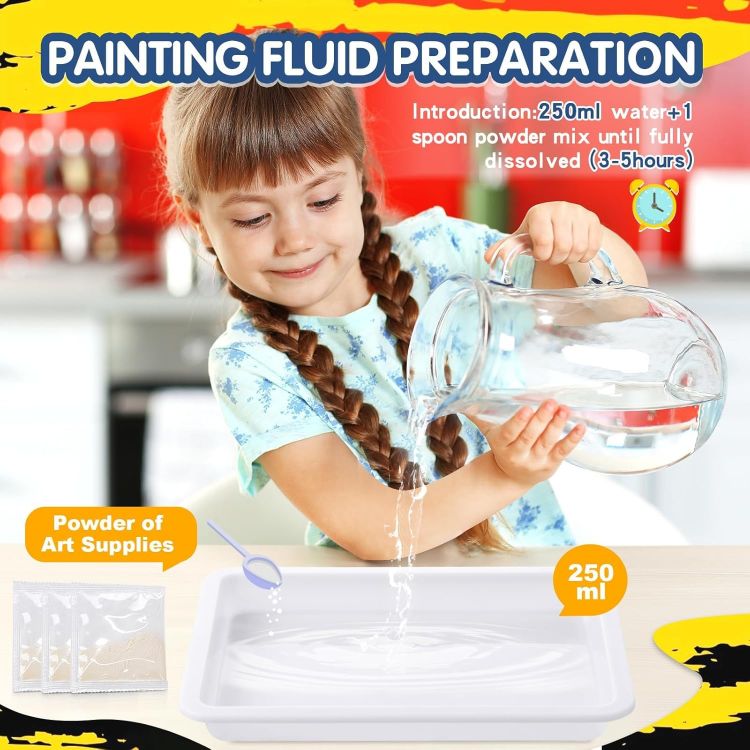 Picture of Water Marbling Paint for Kids - Arts and Crafts for Girls & Boys Crafts Kits Ideal Gifts for Kids