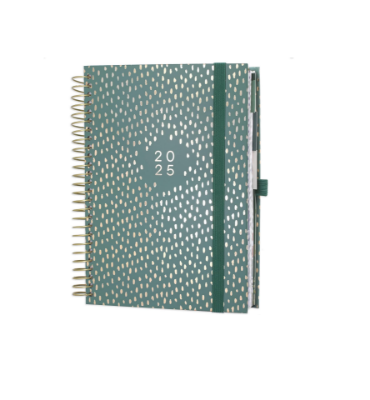 Picture of 2025 Diary A5 Week to View, Stunning Diary 2025 with 7 Column Layout, 2025 Planner Diary