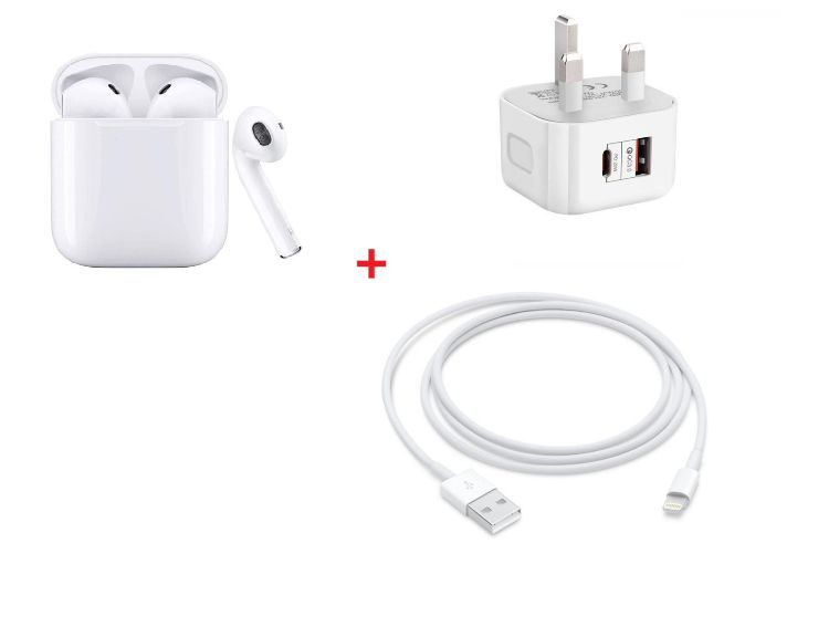Picture of Airpods 2nd Generation with MagSafe Wireless Charging Case | Sweat-Resistant | Fast Pairing, and Crystal-Clear HD Mic
