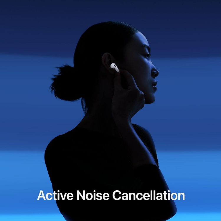 Picture of AirPods 4th Generation with Active Noise Cancellation, Adaptive Audio, H2 Chip – USB-C & Wireless Charging Case