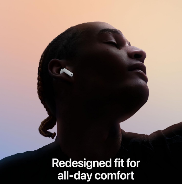 Picture of AirPods 4th Generation with Active Noise Cancellation, Adaptive Audio, H2 Chip – USB-C & Wireless Charging Case