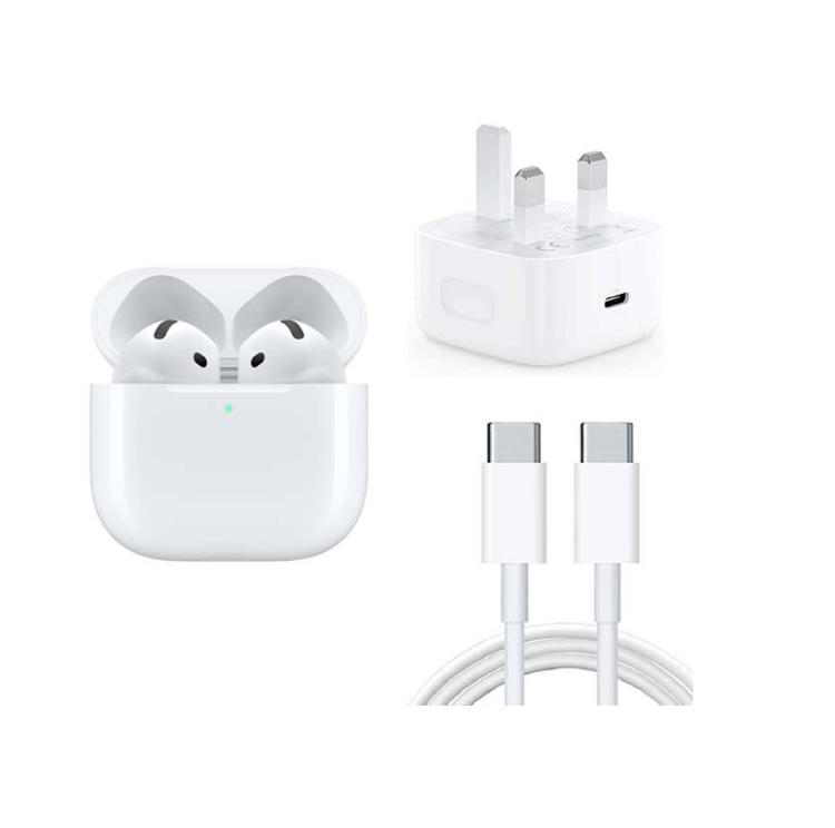 Picture of AirPods 4th Generation with Active Noise Cancellation, Adaptive Audio, H2 Chip – USB-C & Wireless Charging Case