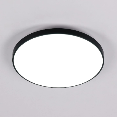Picture of Modern Black Bathroom Ceiling Light 18W – LED Round Flush Mount, Natural White, IP54 Waterproof for Modern Bathrooms