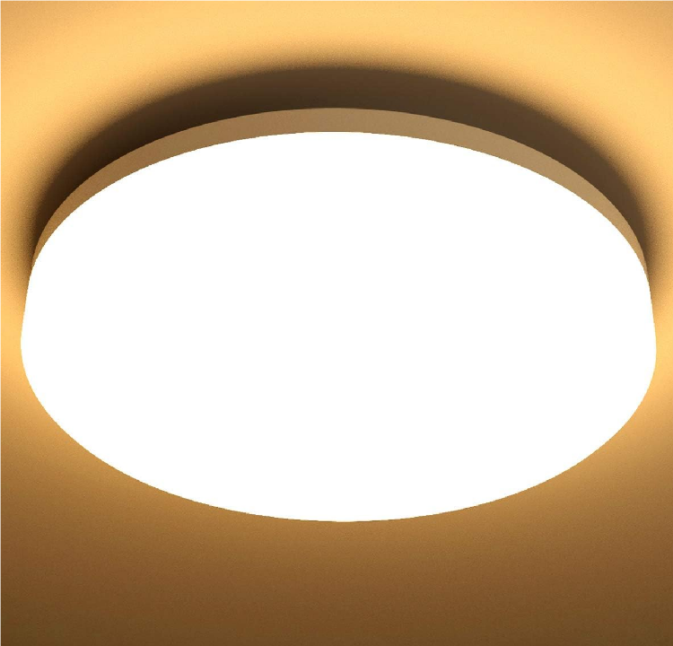 Picture of 24W RGB Color Changing Dimmable LED Flush Mount Ceiling Light – 12-Inch Round Ultra-Thin Design with Remote, 3000-6500K & RGB Backlight for Modern Living Rooms and Bedrooms