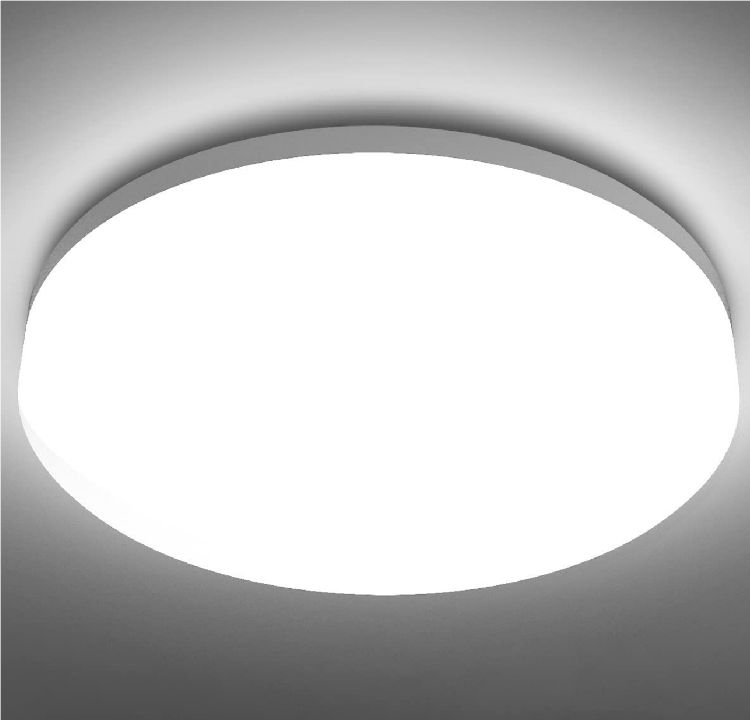 Picture of 24W RGB Color Changing Dimmable LED Flush Mount Ceiling Light – 12-Inch Round Ultra-Thin Design with Remote, 3000-6500K & RGB Backlight for Modern Living Rooms and Bedrooms