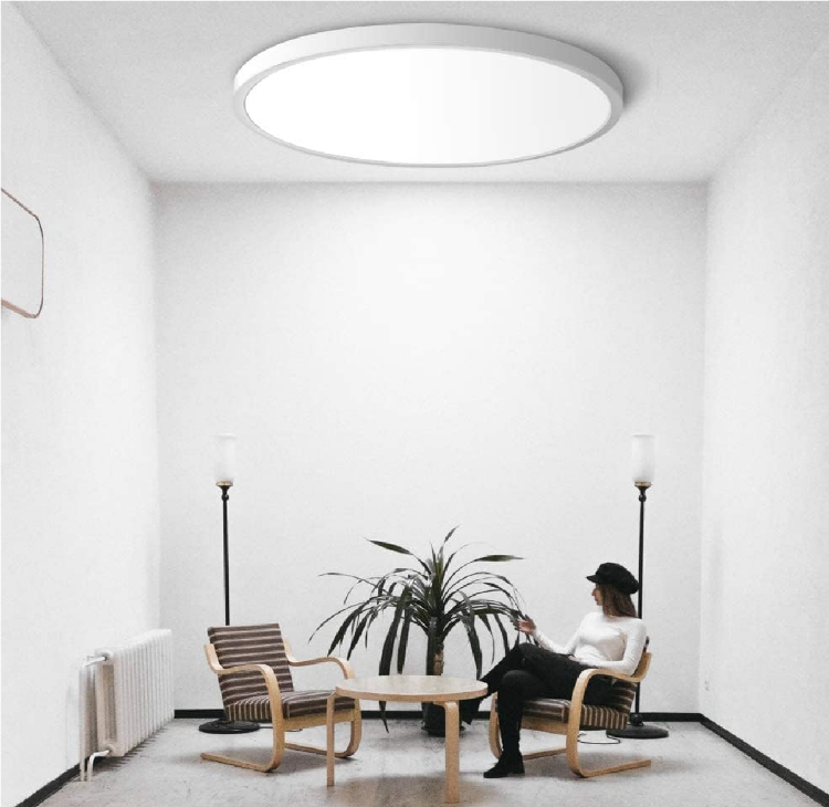 Picture of 28W LED Ceiling Light - 3200LM Ultra Bright, 3 Color Temperature (3000K/4500K/6000K) Flush Mount Bathroom Light, 30cm Round IP44 Waterproof Panel