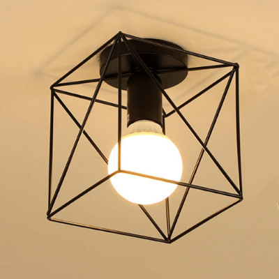 Picture of Retro Ceiling Pendant Light – Vintage E27 Hanging Lamp, 60W Max Socket, Industrial Style Lighting Fixture for Hallway, or Dining Room