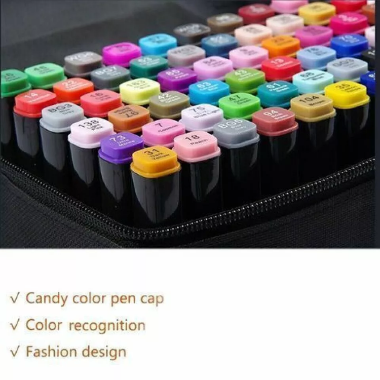 Picture of 24 Colour Dual Tip Brush Pens Set – Soft & Fine Art Markers for Drawing, Calligraphy, and Watercolour Effects