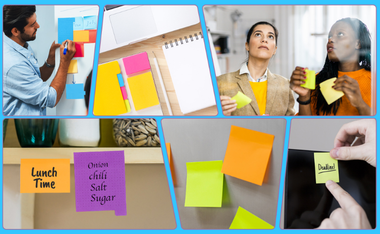 Picture of 400 Pcs Sticky Notes Set – Multicolour Index Flags with PU Leather Cover for Students, Office & School Supplies