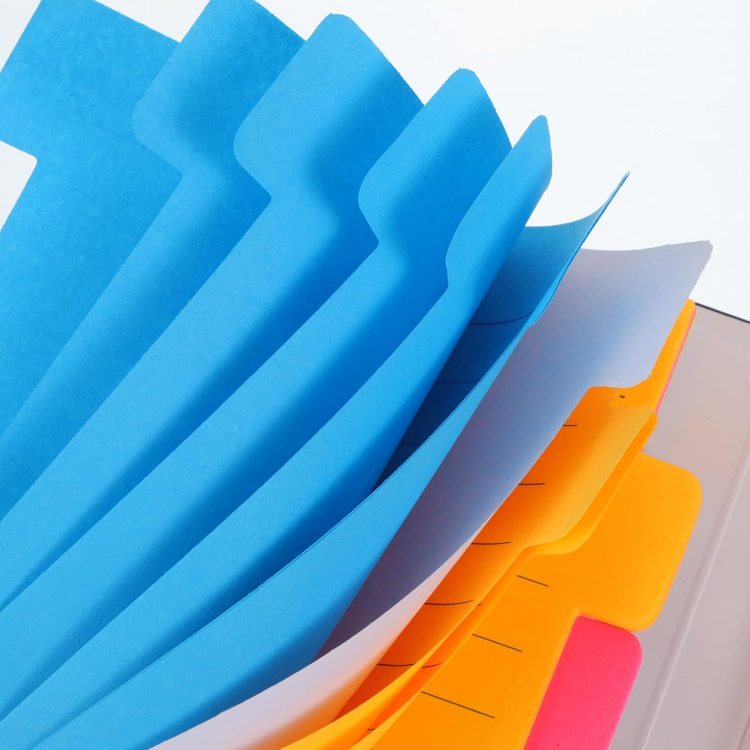 Picture of 400 Pcs Sticky Notes Set – Multicolour Index Flags with PU Leather Cover for Students, Office & School Supplies