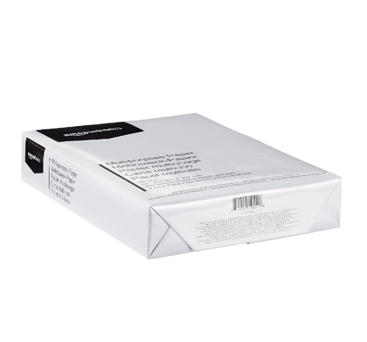 Picture of A4 Copy Printer Paper – 80 GSM White Multi-Purpose Paper, 2500 Sheets (Pack of 5)