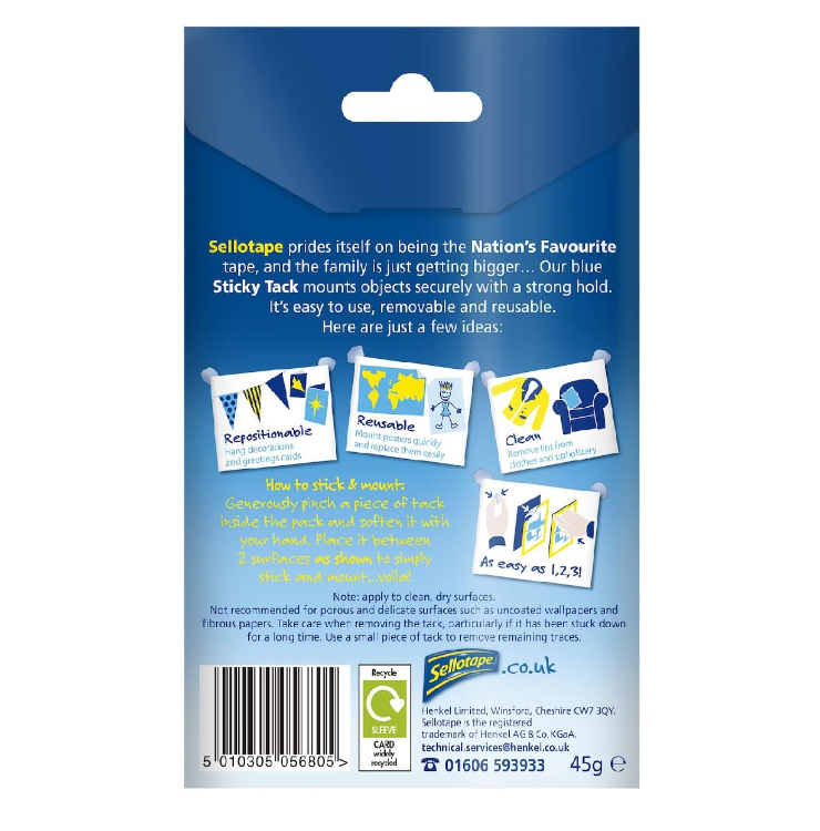 Picture of Sticky Tack Reusable Adhesive Putty for Home, Office, Crafts & Posters – Multipurpose Mounting Solution