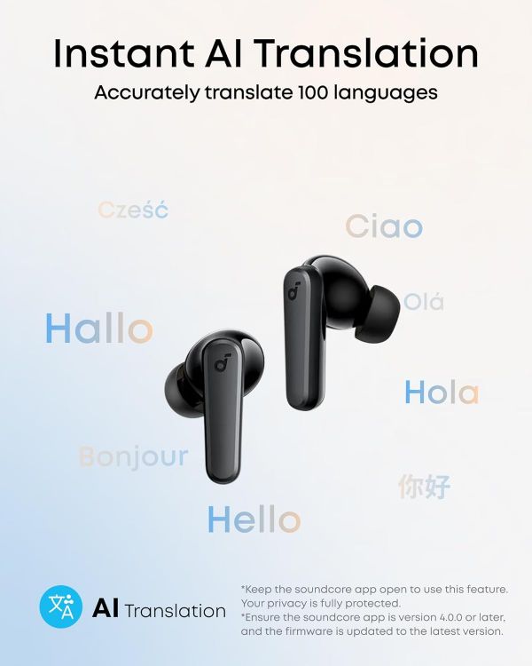 Picture of Soundcore by Anker P20i True Wireless Earbuds – 10mm Bass Drivers, Bluetooth 5.3, 30H Playtime, IPX5, AI Call Mics, 22 EQs, App Customization