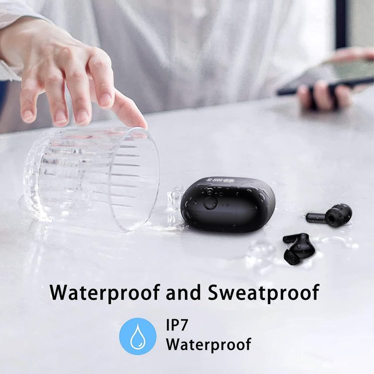 Picture of Bluetooth 5.4 Wireless Earbuds – HiFi, Noise-Cancel, 40H Playtime, IP7 Waterproof, USB-C