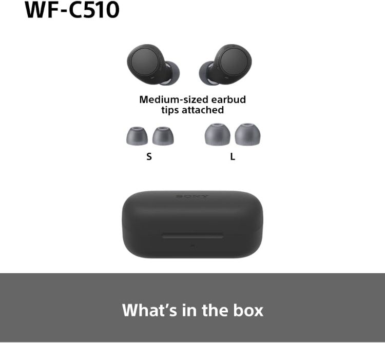 Picture of Sony WF-C510 Wireless In-Ear Earbuds – Bluetooth, Multipoint, Ambient Sound, 22H Battery
