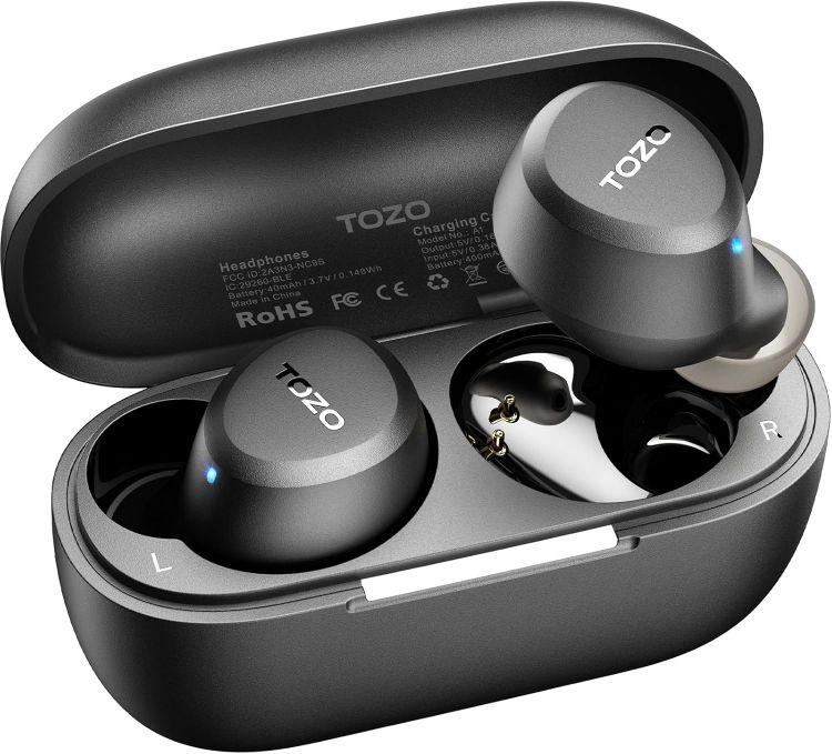 Picture of TOZO A1 Wireless Earbuds – Bluetooth 5.3, HiFi Stereo, 32H Playtime, App EQ, Lightweight, IPX5 Waterproof