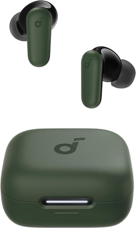 Picture of Soundcore P30i Wireless Noise-Cancelling Earbuds – Bass, 45H Playtime, IP54, Bluetooth 5.4, App Control, 2-in-1 Case & Phone Stand
