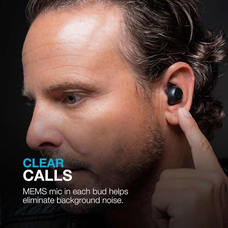 Picture of JLab Go Air Pop ANC – Wireless Bluetooth Earbuds, Noise Cancelling, 24H Playtime, IP55 Sweatproof, Black