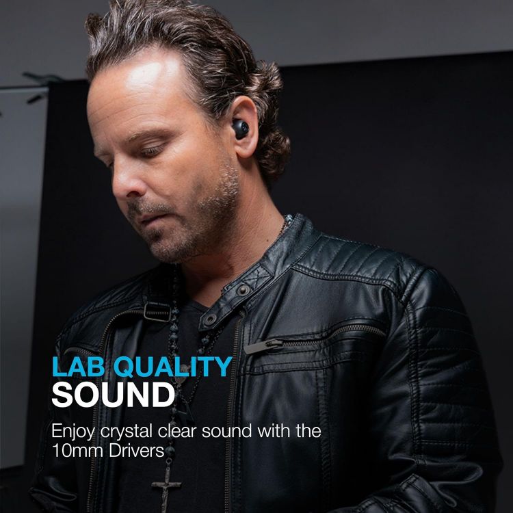 Picture of JLab Go Air Pop ANC – Wireless Bluetooth Earbuds, Noise Cancelling, 24H Playtime, IP55 Sweatproof, Black