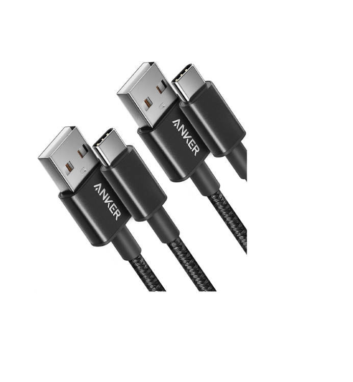 Picture of Anker 2-Pack 3ft (0.9m) USB-A to USB-C Braided Charger Cable – Compatible with iPhone 15/16/17, iPad Pro, Samsung Galaxy, MacBook