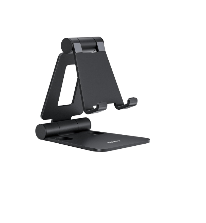 Picture of Nulaxy Aluminum Adjustable Phone Stand – Dual-Angle Folding Mobile Holder for iPhone 11–17, Galaxy, Nintendo Switch, and All Phones