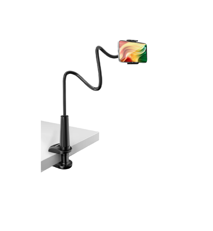 Picture of TRYONE Gooseneck Phone Holder – Flexible Adjustable Arm Clamp for Desk or Bed, Compatible with iPhone 11–14, Samsung S22 & 4–7” Smartphones