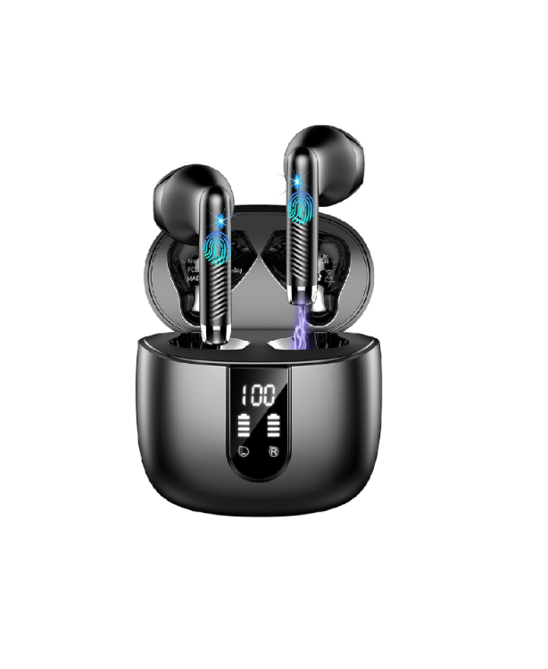 Picture of Wireless Earbuds 2025 – Bluetooth 5.4 In-Ear Headphones, 4 ENC Mics, HiFi Stereo, Deep Bass, 56H Playtime, Dual LED Display, IP7 Waterproof, USB-C
