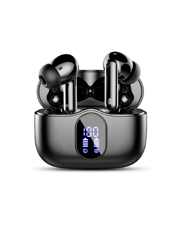 Picture of Wireless Earbuds – Bluetooth 5.3, 4 ENC Mics, Deep Bass, Mini Stereo, 36H Playtime, LED Display, IP7 Waterproof