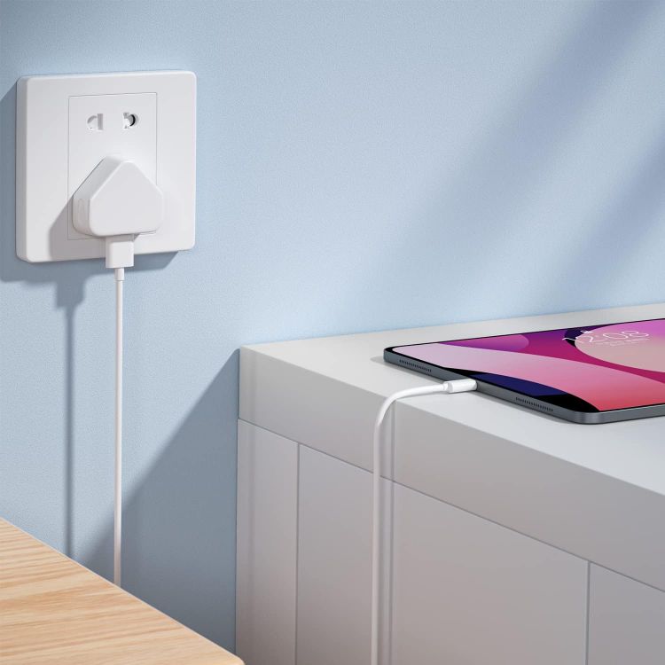 Picture of USB Adapter Plug UK 4-Pack – 5V 1A 3-Pin USB Wall Charger Compatible with iPhone 14/14 Pro/14 Plus/14 Pro Max, 13, 12, 11, XR, XS Max, SE, 8, 7, 6, 5