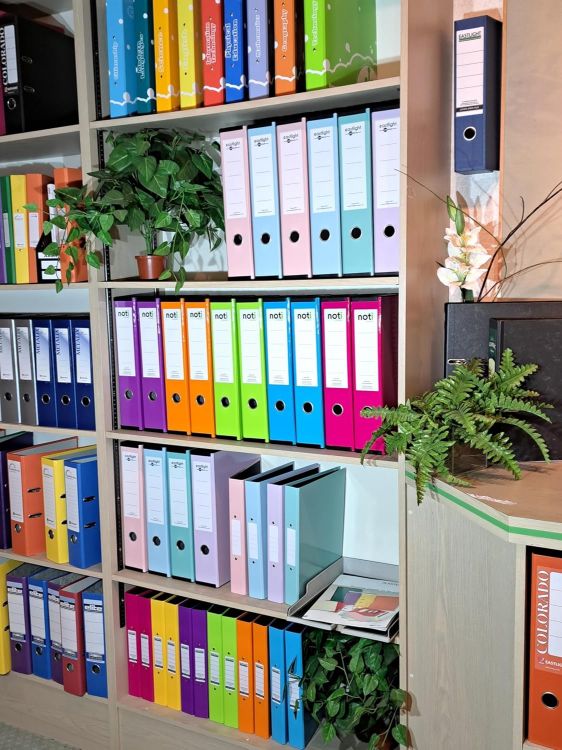 Picture of Box File Set Pastel Pink Blue Green Foolscap 75mm Spine Lockspring Ring Pull Catch Pack 3