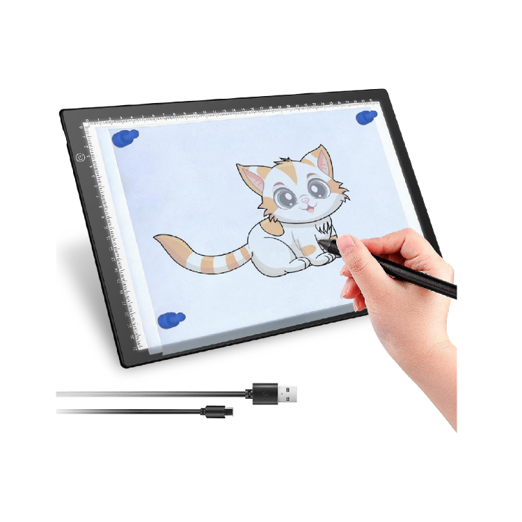 Picture of UUCOLOR A4 LED Light Box Tracing Pad 3 Brightness Ultra Thin Type-C Drawing & Diamond Painting