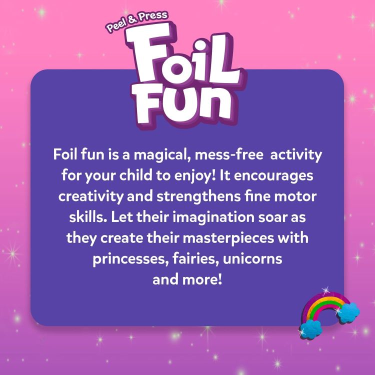 Picture of Skillmatics Foil Fun Unicorns & Princesses – No-Mess Art & Craft Kit for Kids, DIY Creative Activity, Travel Toy, Gift for Ages 4–9