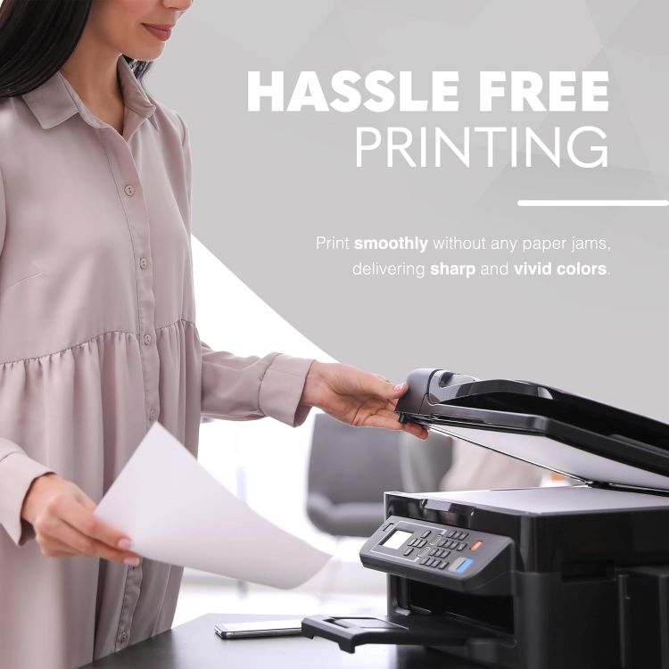 Picture of delka Multi-Purpose A4 Printer Paper, 75gsm A4 Paper, 2 Ream, 1000 Sheets, White